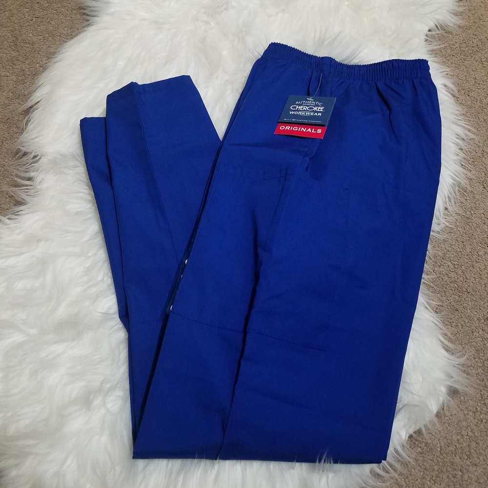 NWT Cherokee Blue Classic Scrub Pants XS